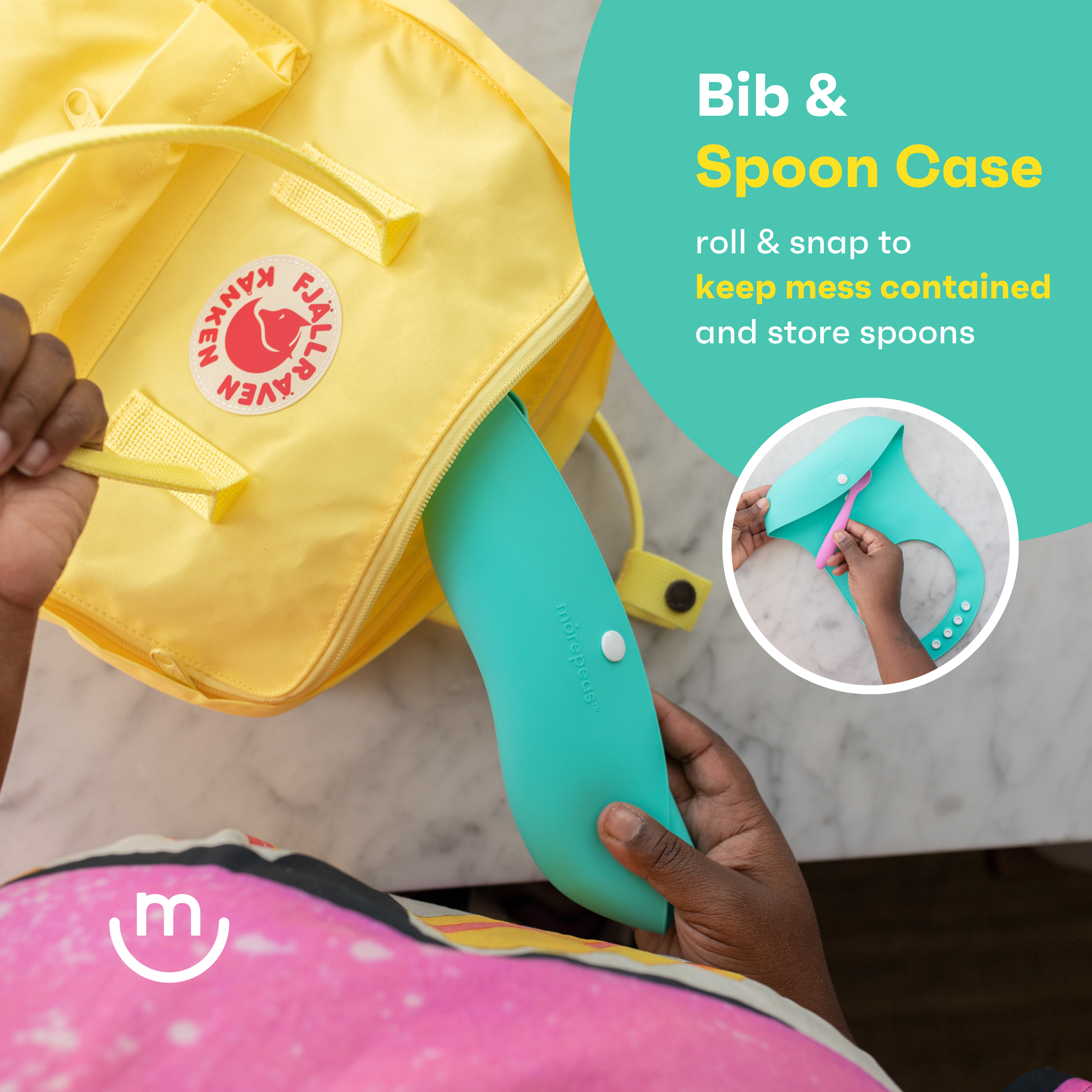 Roll & Snap Bib morepeas