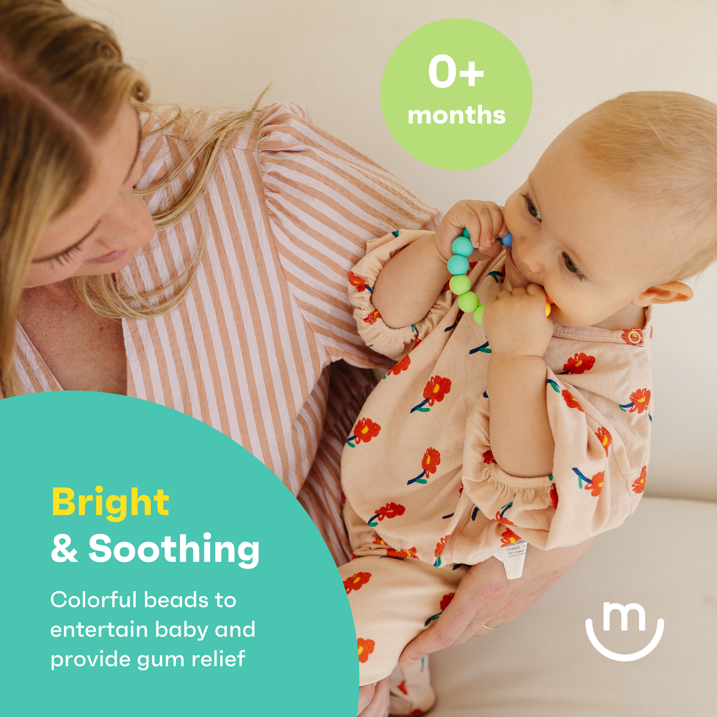 Rainbow Ring Teether Pacifiers & Teethers morepeas