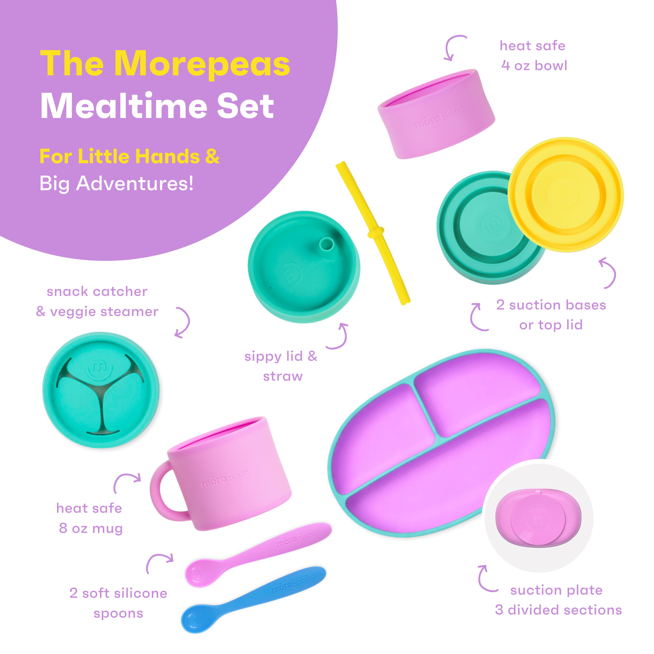 Morepeas Mealtime Set