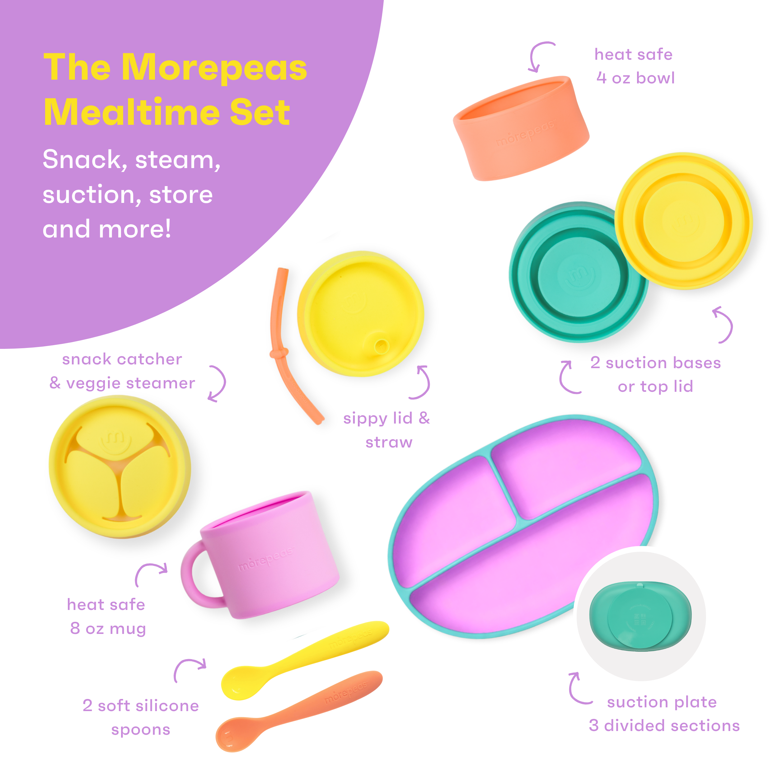 Morepeas Mealtime Set