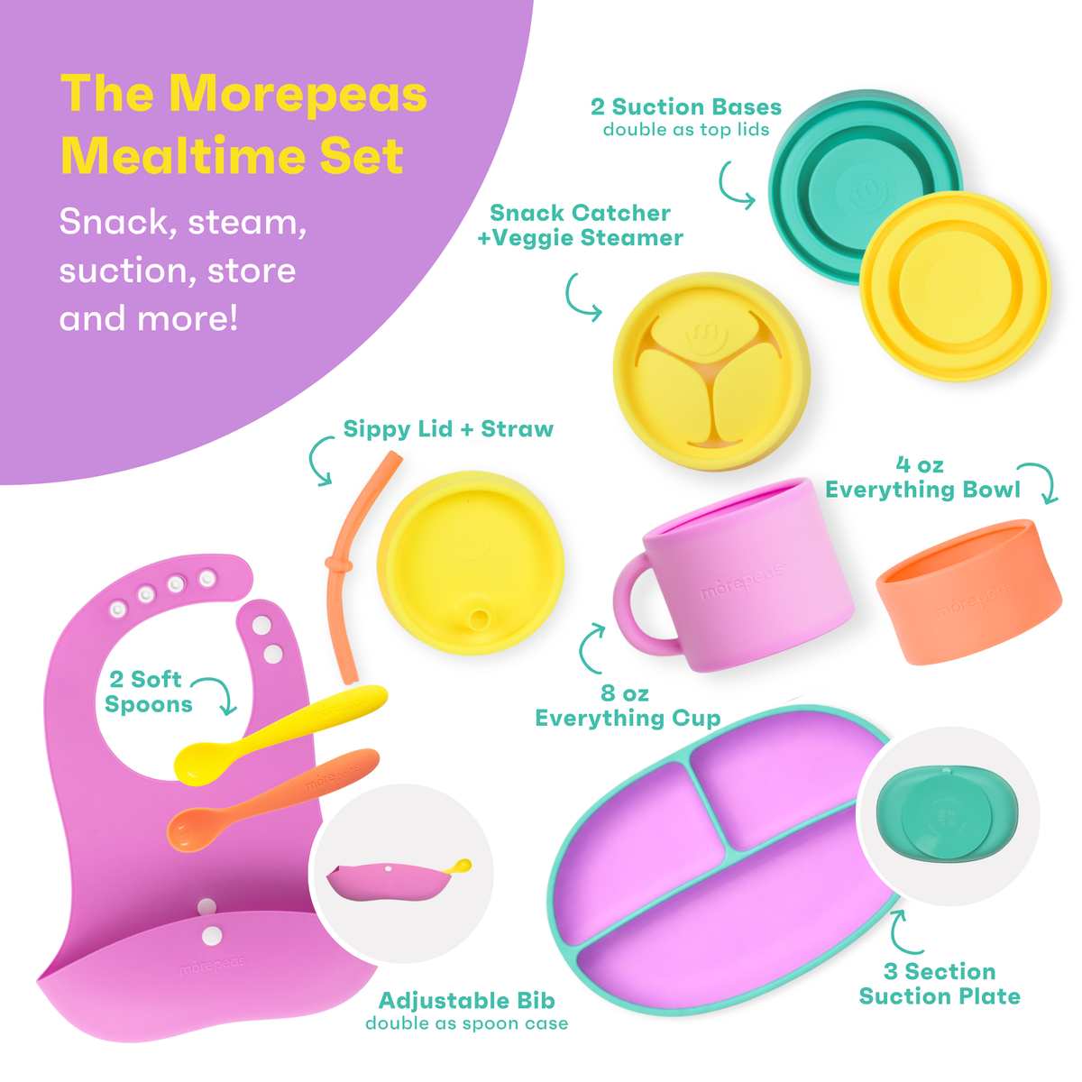 Morepeas Mealtime Set