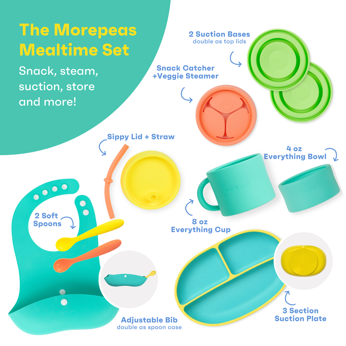 Morepeas Mealtime Set