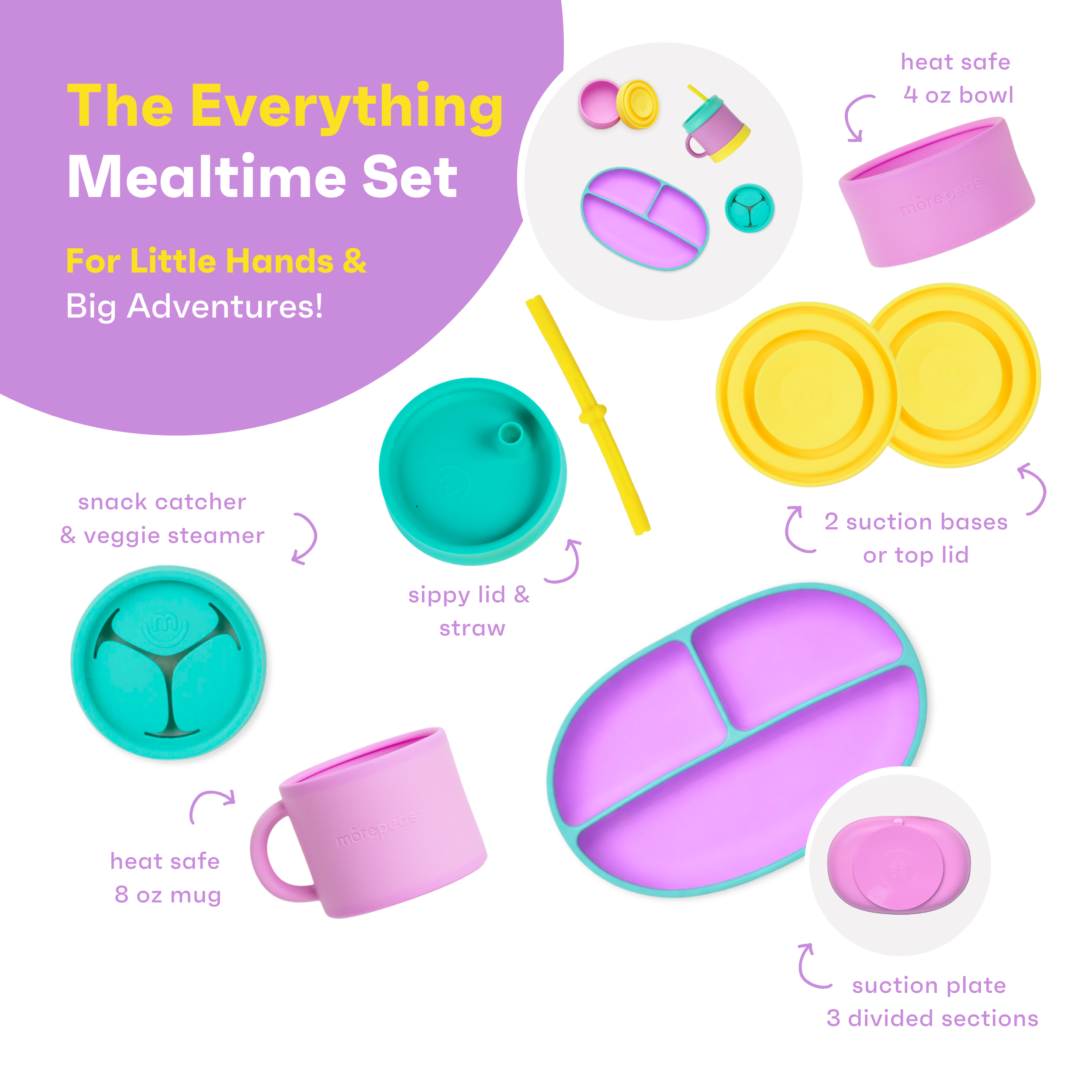 Morepeas Mealtime Set