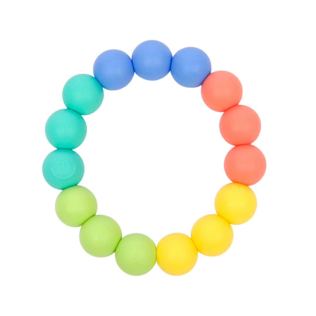 Rainbow Ring Teether Pacifiers & Teethers morepeas Rainbow
