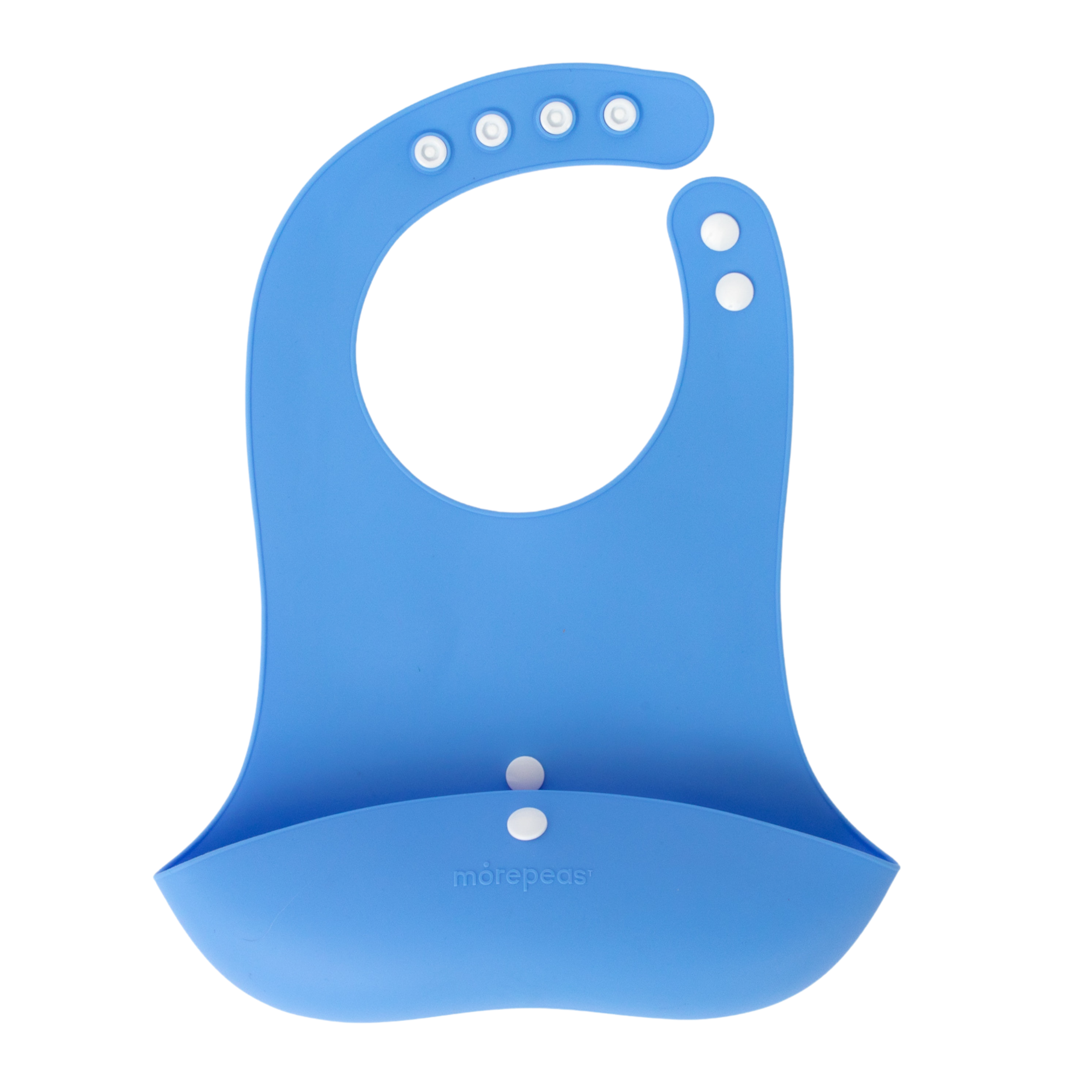 Roll & Snap Bib  morepeas Blueberry