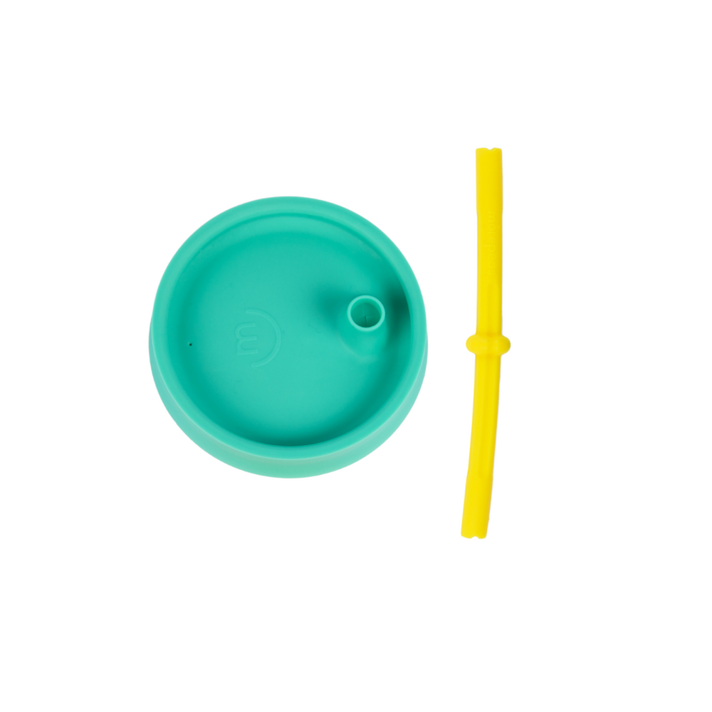 
                  
                    Load image into Gallery viewer, The Everything Sippy Lid &amp;amp; Straw  morepeas Sherbert  
                  
                