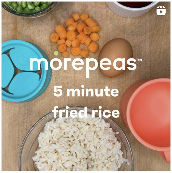 5-Minute Microwave Egg Fried Rice for Toddlers