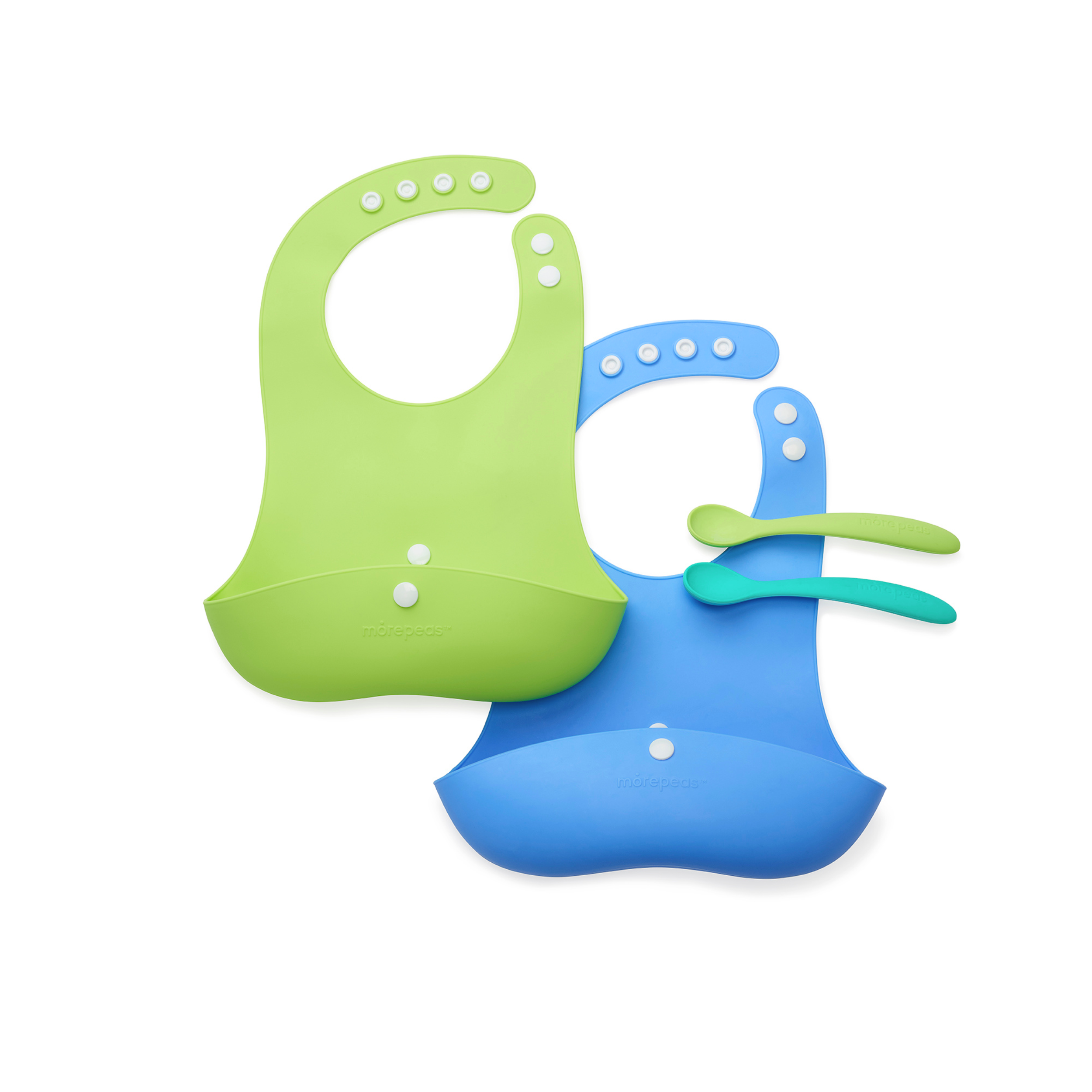 Bib & Spoon Bundle  morepeas Blueberry  