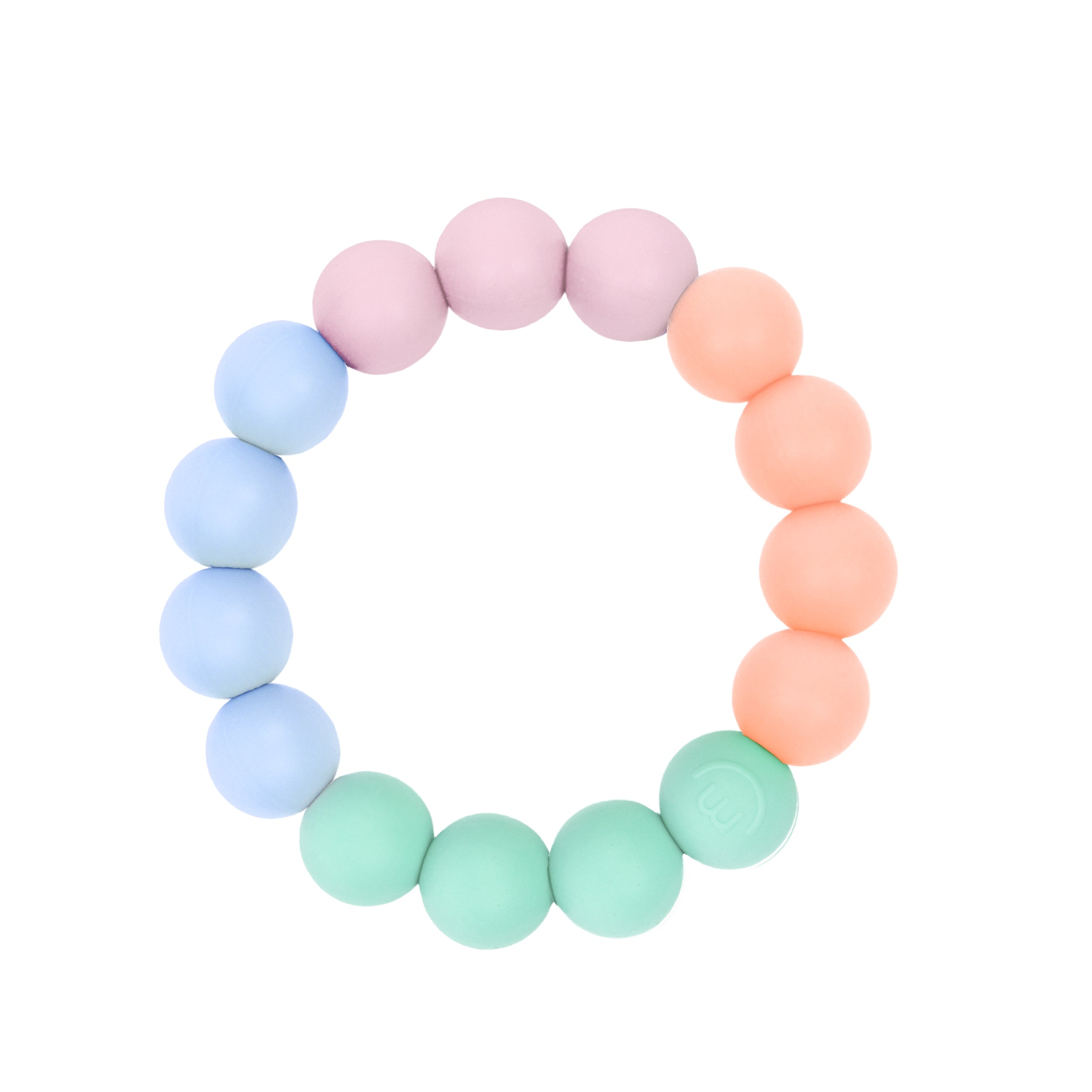 Rainbow Ring Teether Pacifiers & Teethers morepeas Pastel  