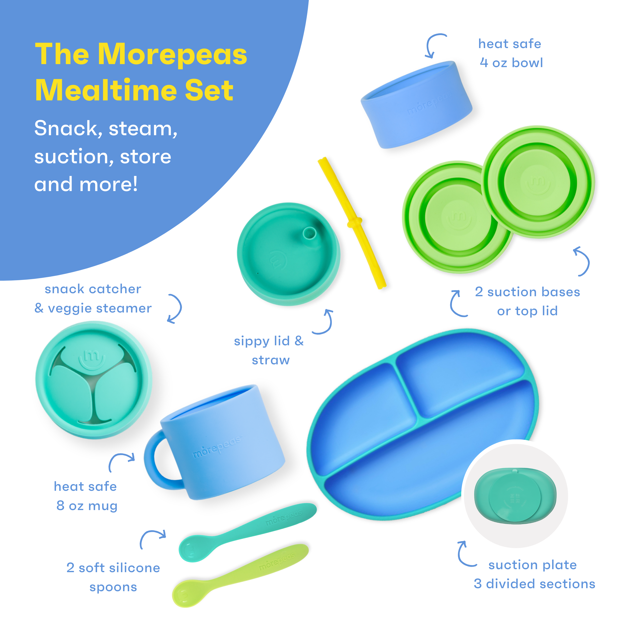 Morepeas Mealtime Set