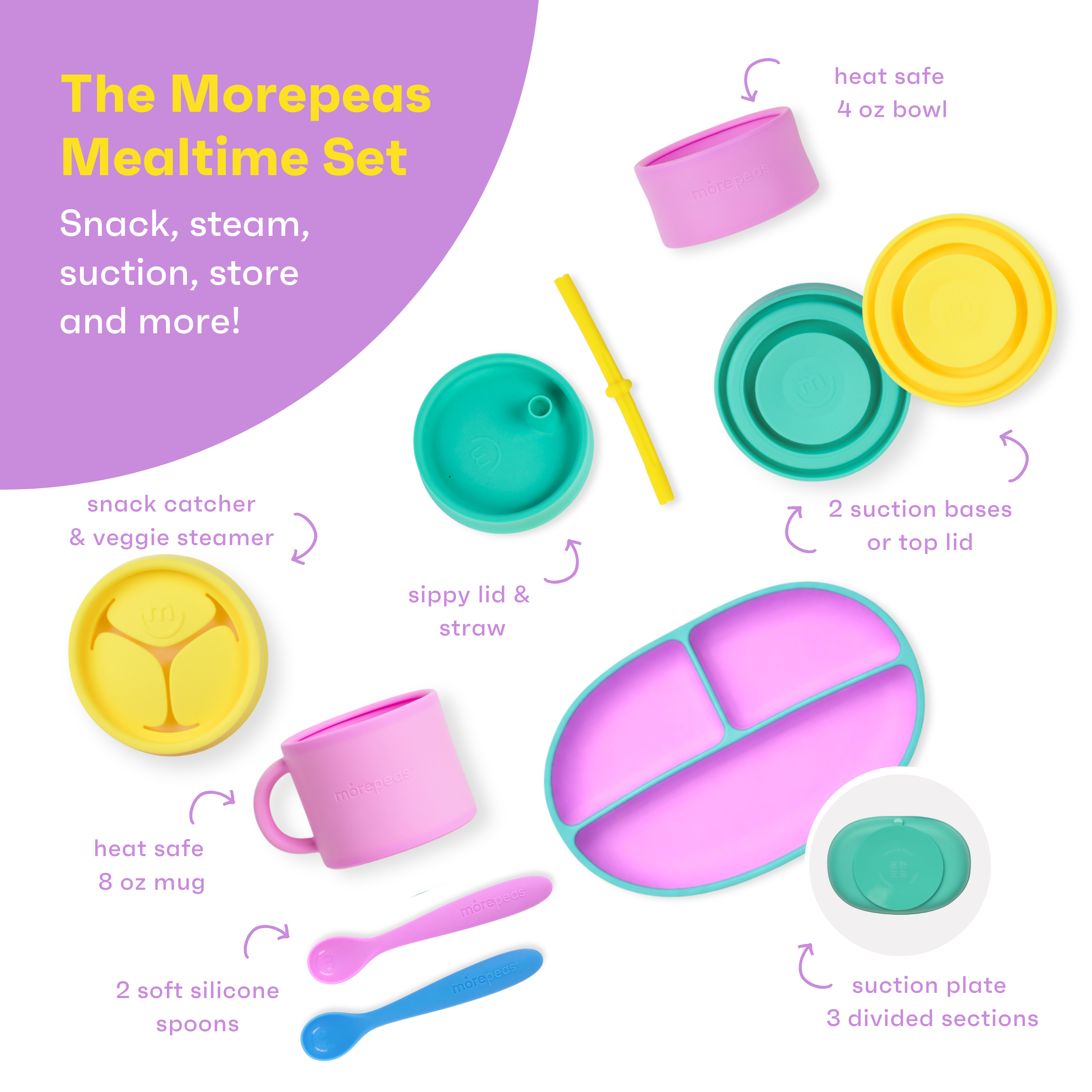 Morepeas Mealtime Set