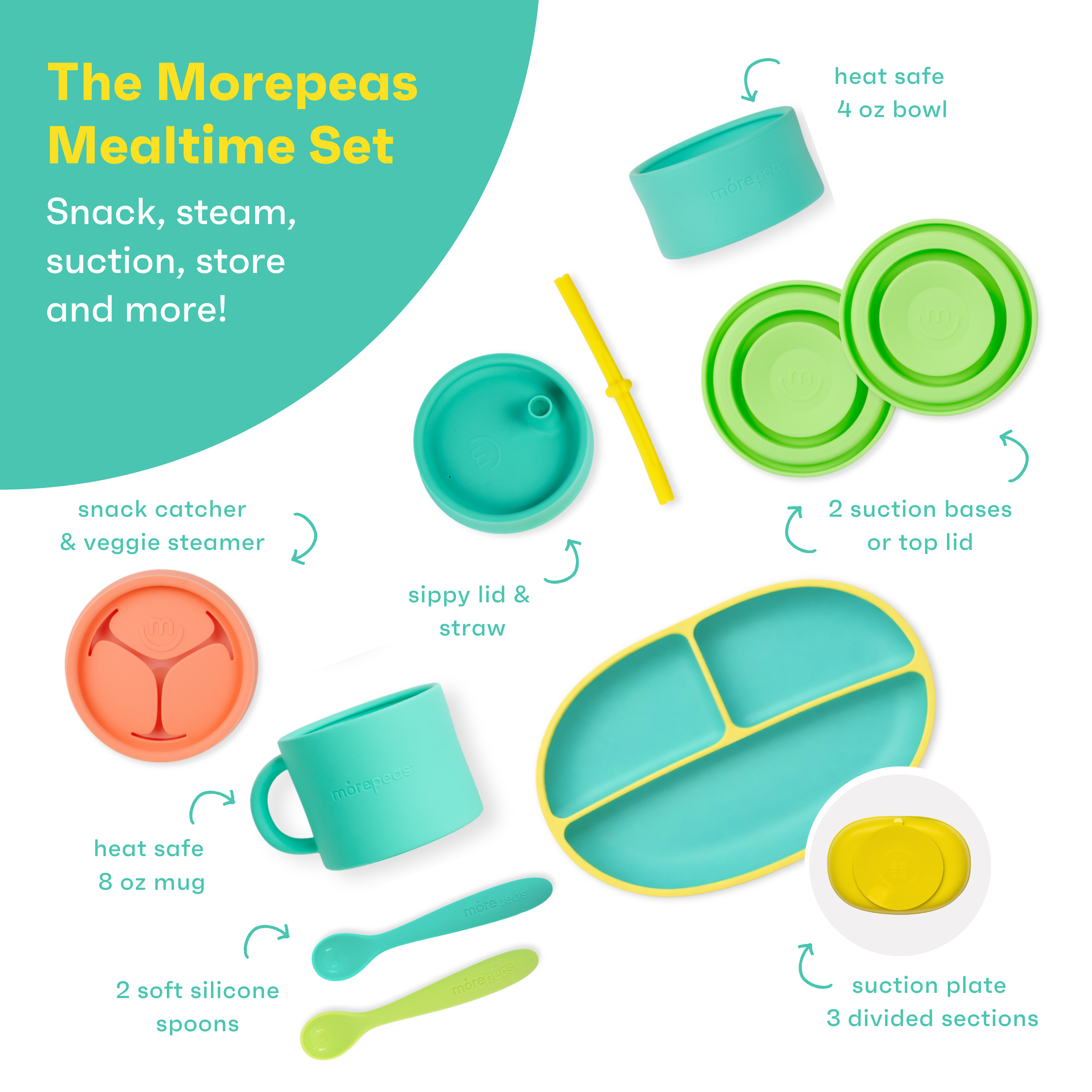Morepeas Mealtime Set