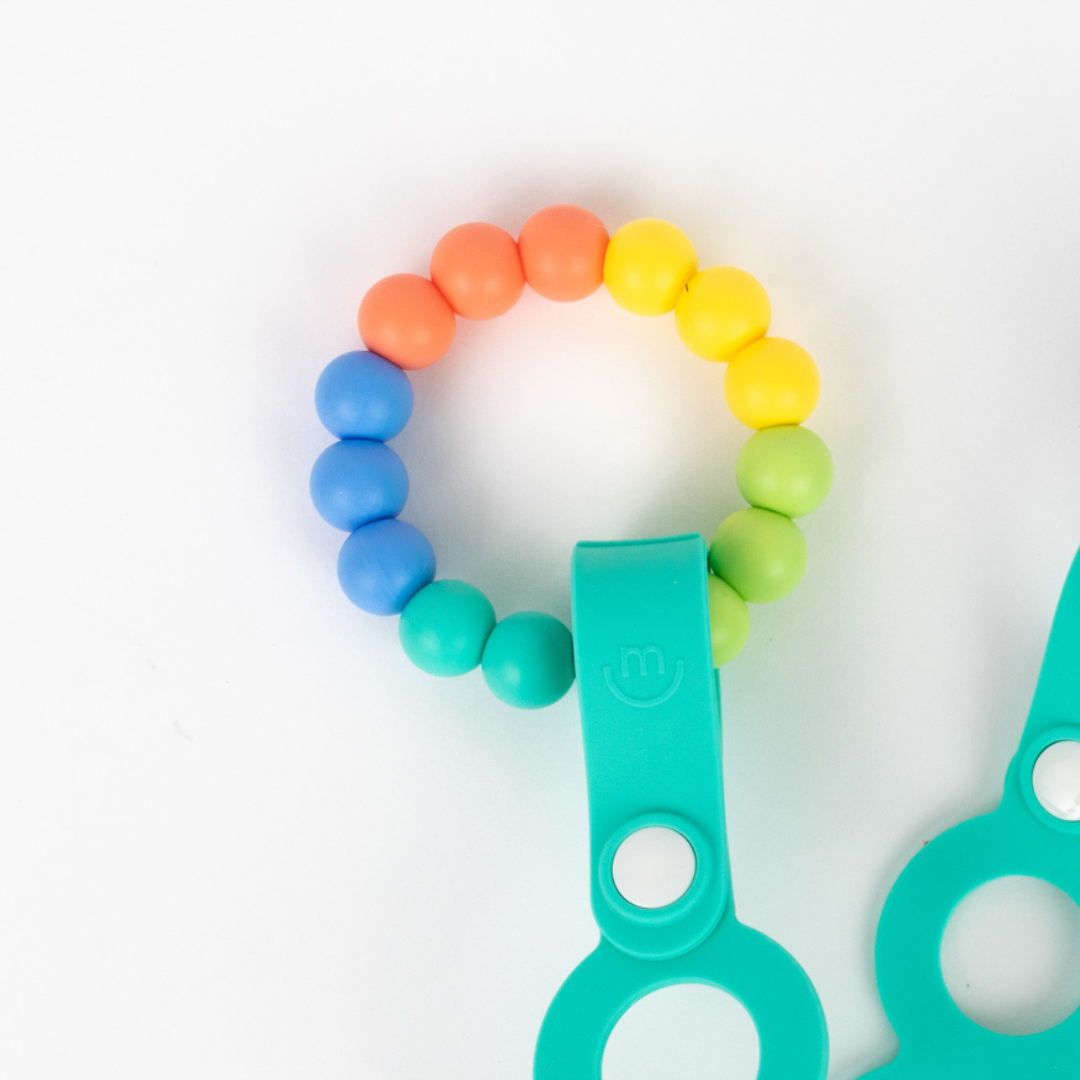 Rainbow Ring Teether Pacifiers & Teethers morepeas   