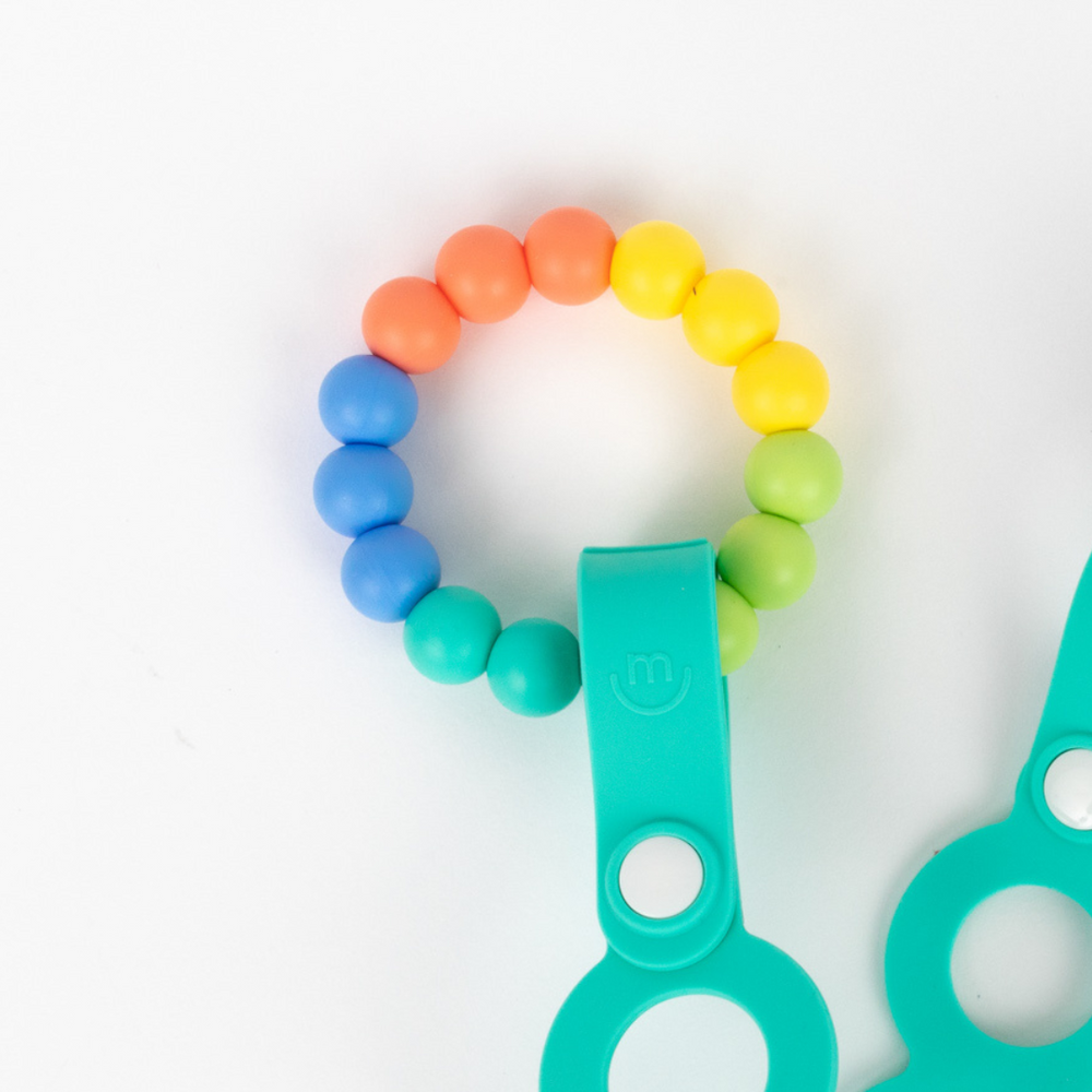 
                  
                    Load image into Gallery viewer, Rainbow Ring Teether - morepeas
                  
                