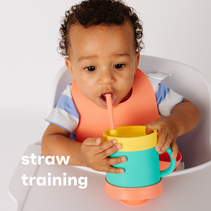morepeas Essential Sippy Lid & Straw Only Sherbert