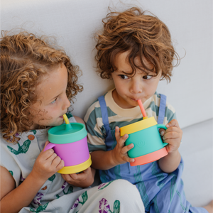 Weighted Straw Sippy Cup Spill-Proof Cups For Kids No-Spill Cups With Lids  And Straws