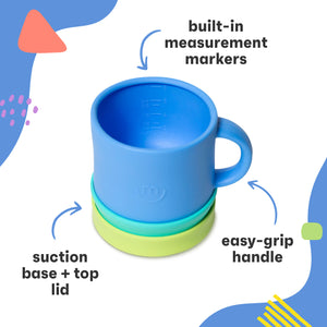 morepeas Silicone Baby Snack Cup - Blueberry