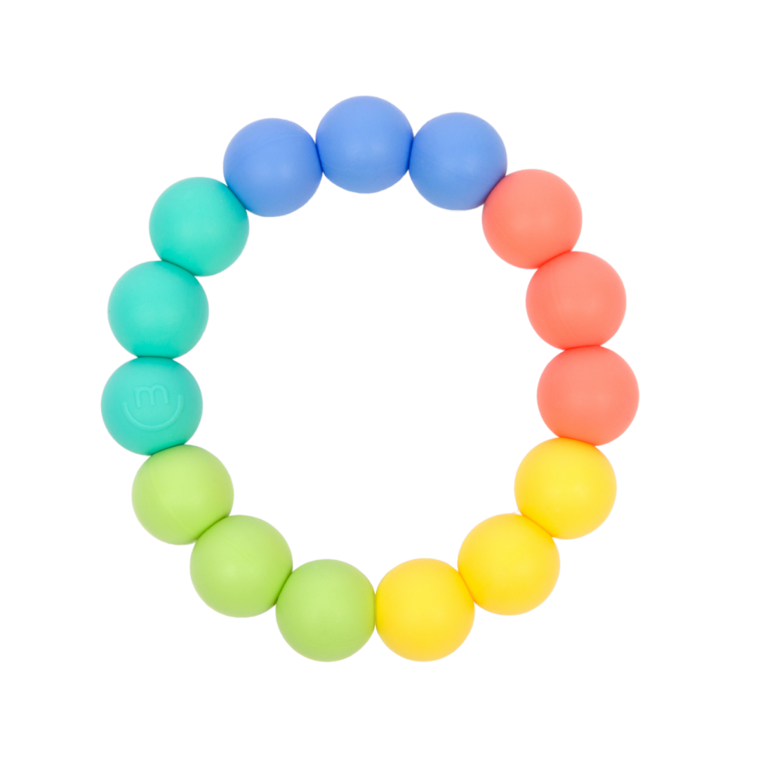 Rainbow Ring Teether Pacifiers & Teethers morepeas Rainbow  